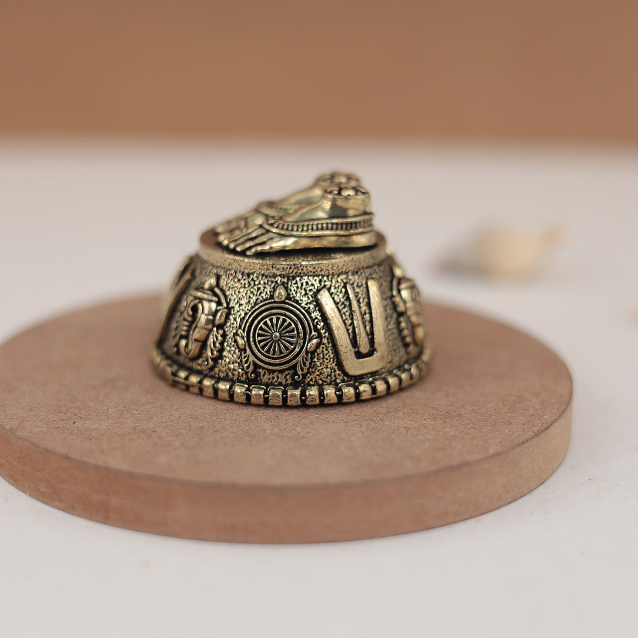 Brass Bala Ji Charan Paduka/ Vishnu Charan Paduka/ Peumal Charan Paduka In