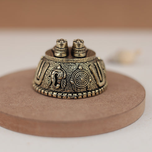 Brass Bala Ji Charan Paduka/ Vishnu Charan Paduka/ Peumal Charan Paduka In