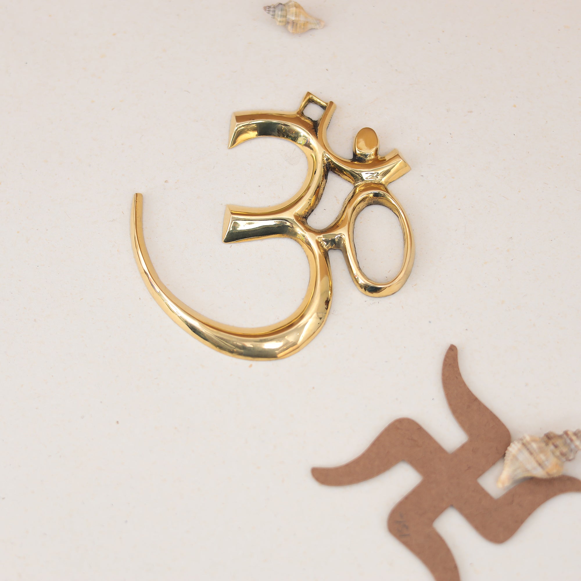 Spiritual Brass OM Wall Hanging