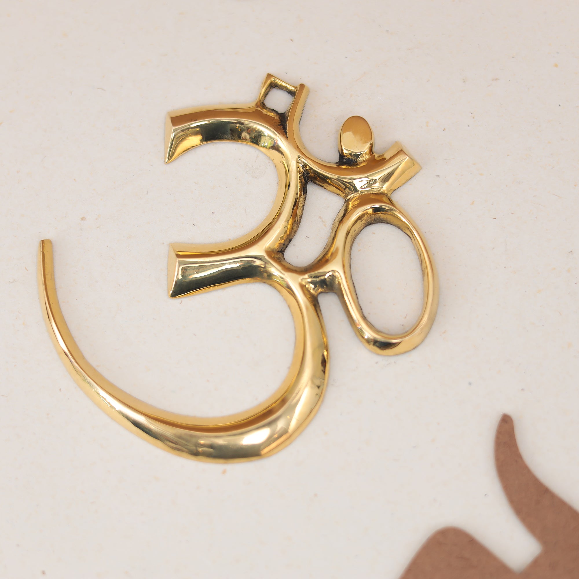 Spiritual Brass OM Wall Hanging