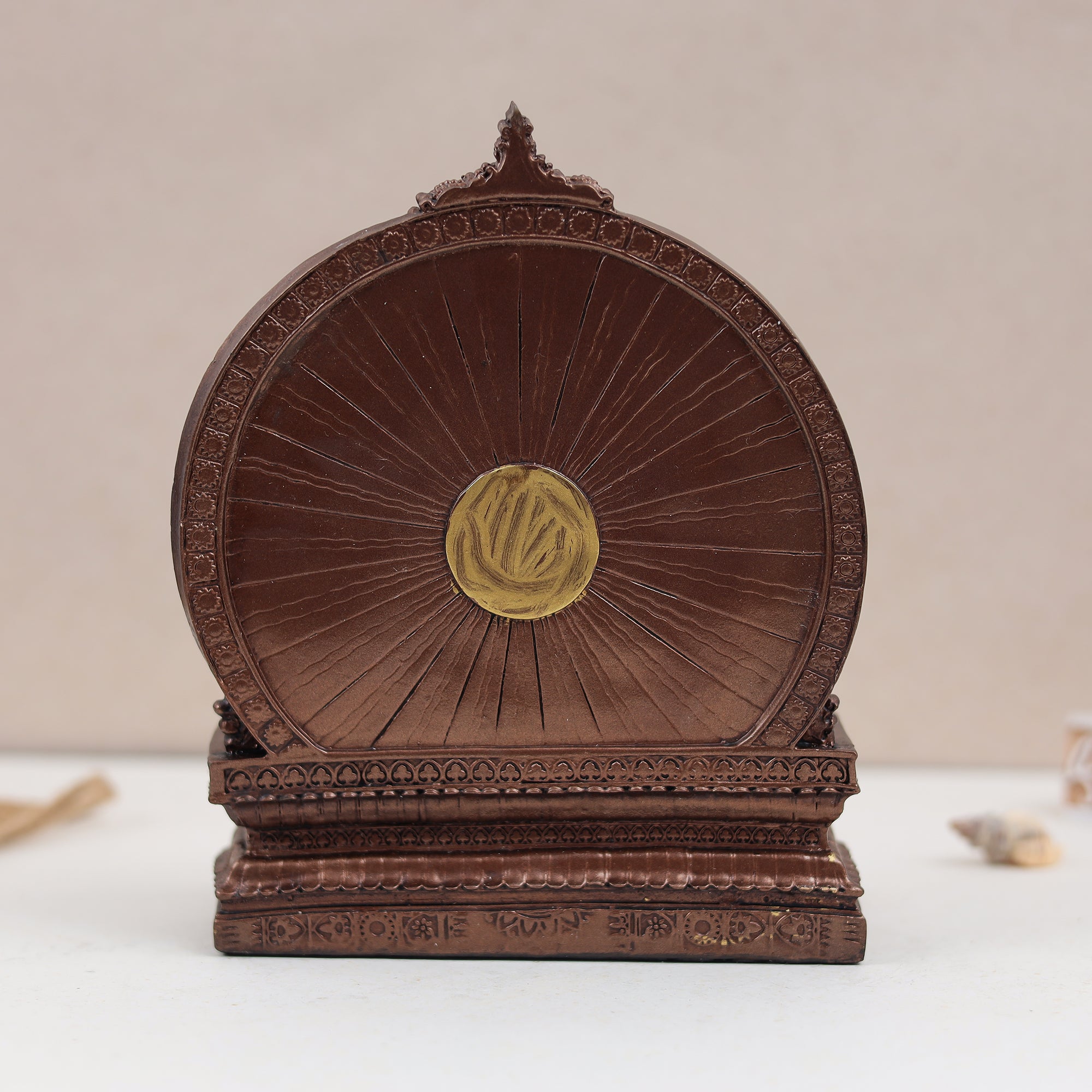Beautiful Shiva Family/Parivar In Copper Finish | 8 Inches