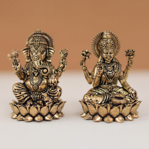 Diwali Special Lakshmi & Ganesh Idol Pair/Customised Gift Box In 2.5 Inches