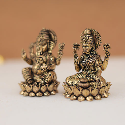 Diwali Special Lakshmi & Ganesh Idol Pair/Customised Gift Box In 2.5 Inches