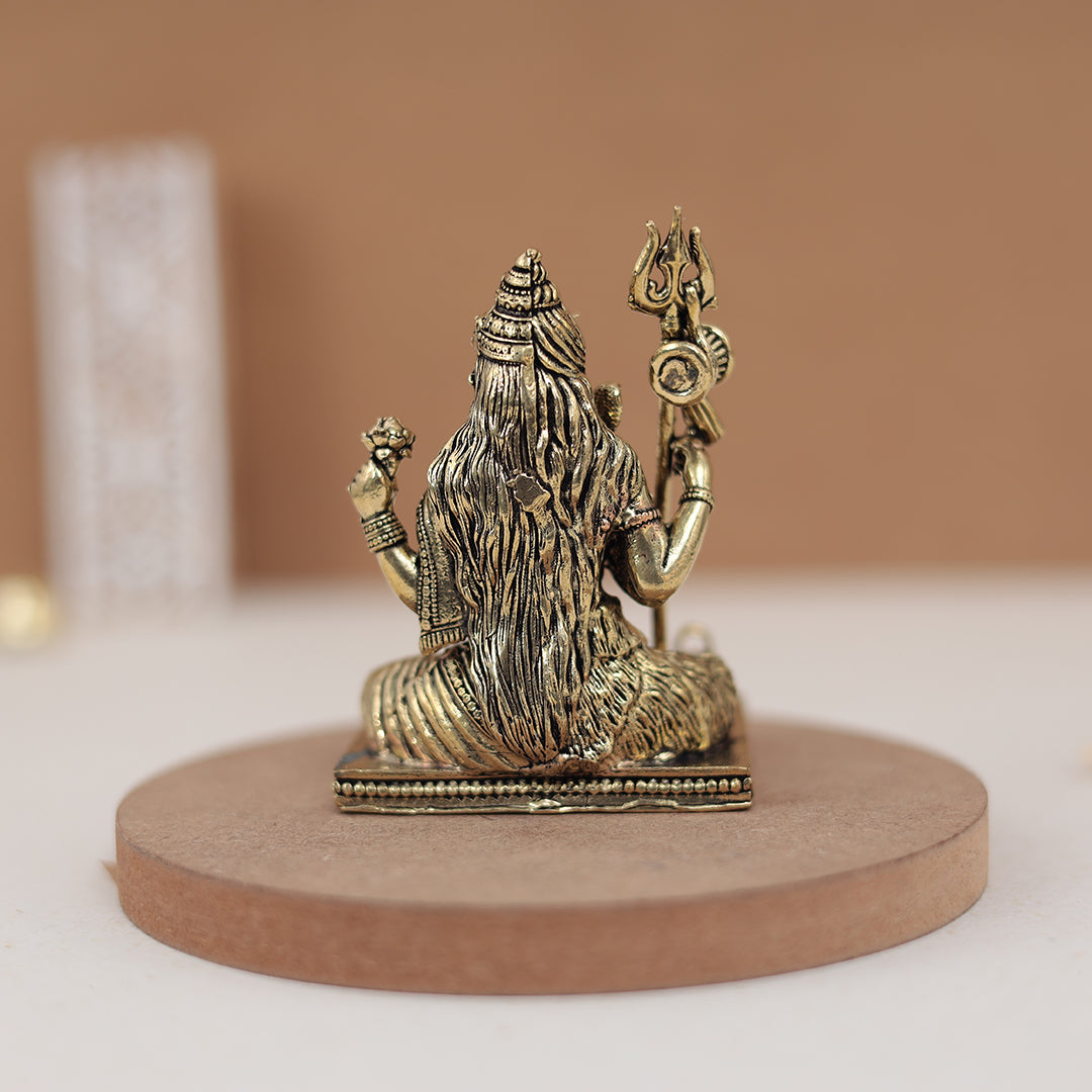 Divine Lord Shiva With Shivling In 3.5 Inches (8.8 Cm)