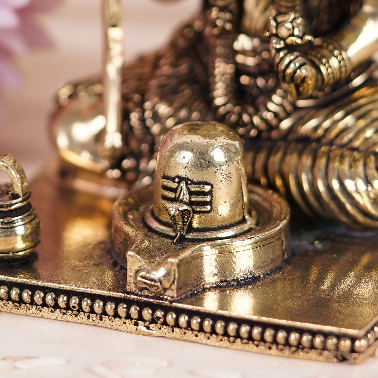 Divine Lord Shiva With Shivling In 3.5 Inches (8.8 Cm)