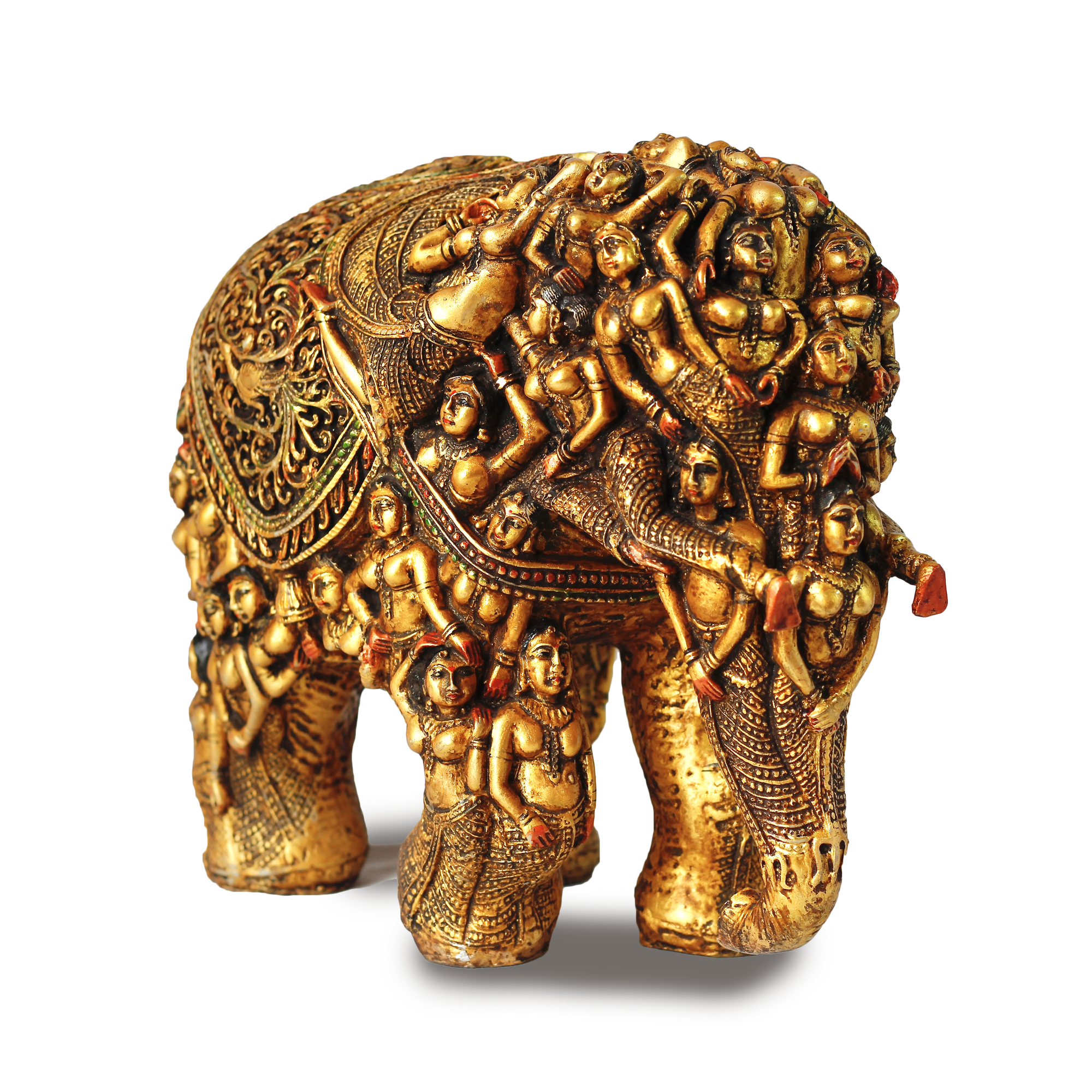Rich Decorative Elephant Statue in Resin (Marble Dust)