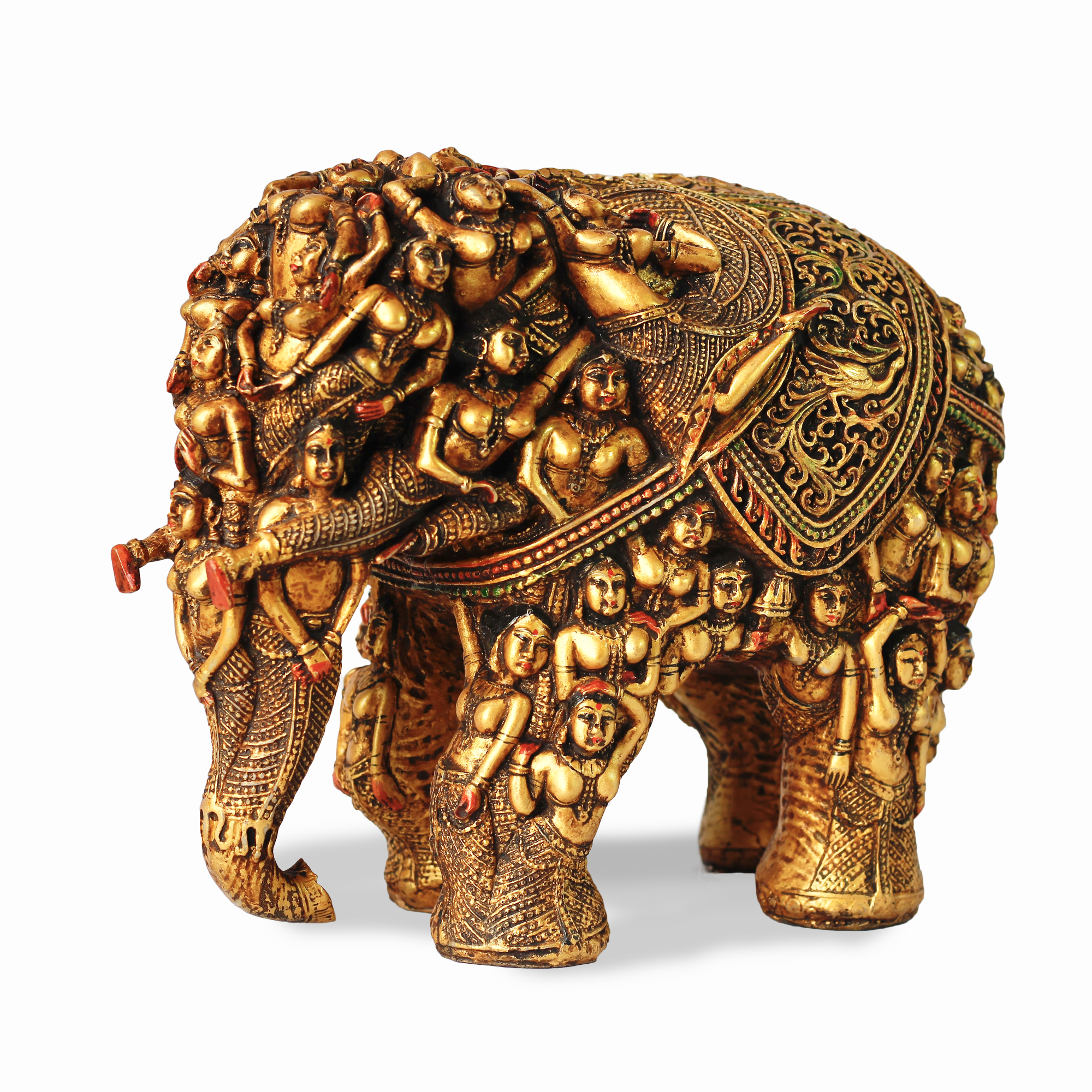 Rich Decorative Elephant Statue in Resin (Marble Dust)