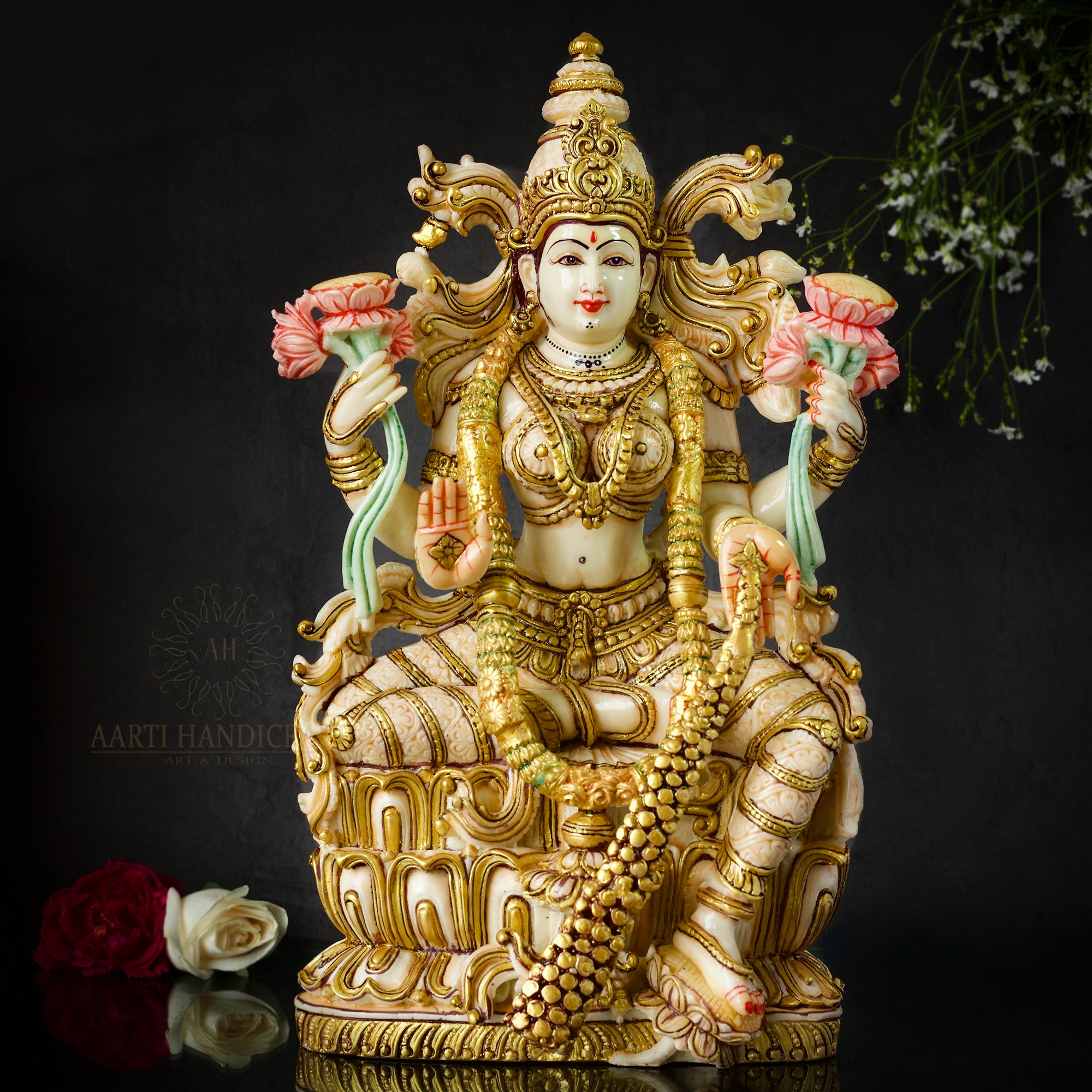 13" Poly Resin Shubh Lakshmi