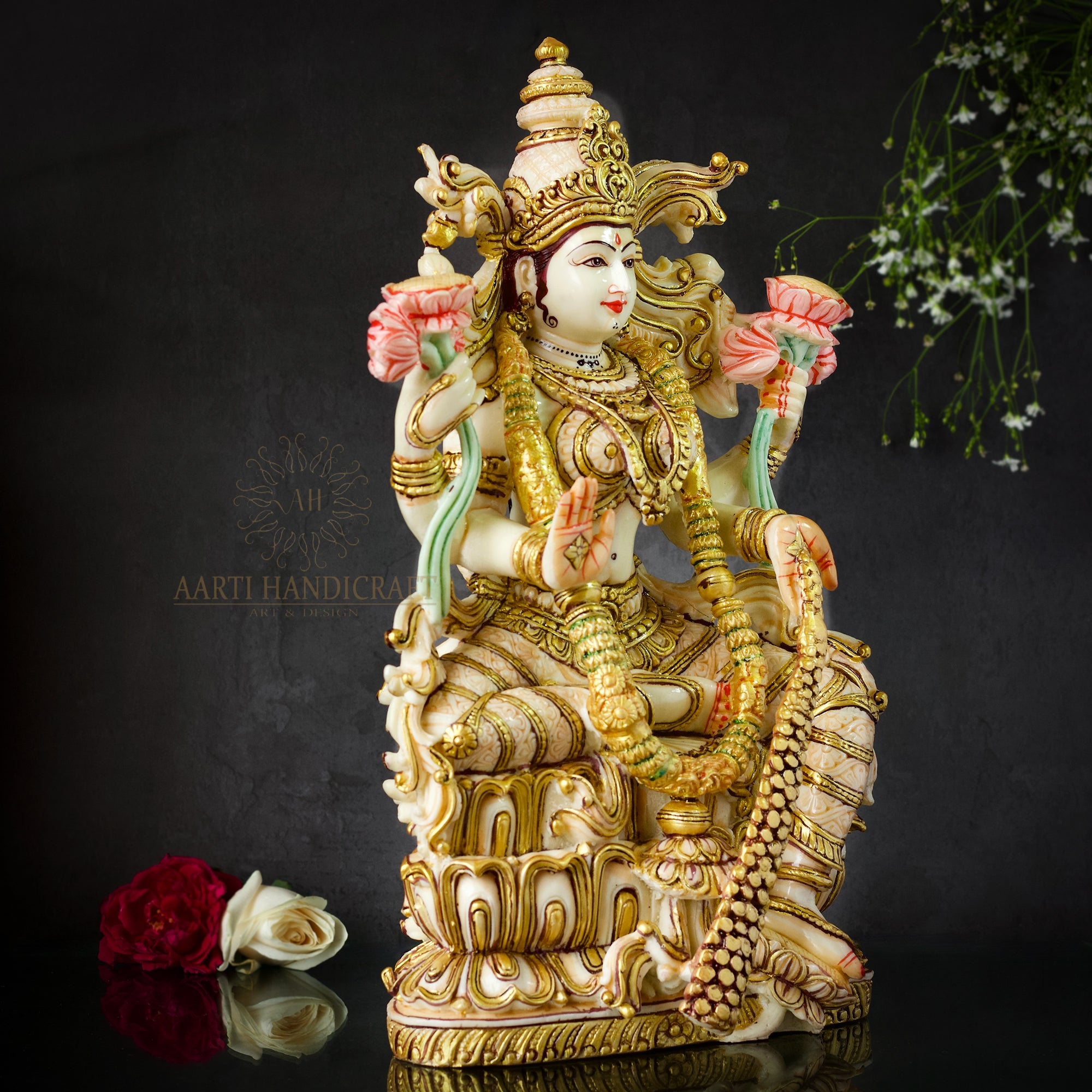 13" Poly Resin Shubh Lakshmi