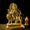 Brass Goddess Maa Durga/Ambe/Sherawali Idol With 8 Armed