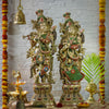 Mesmerising Brass Radha and Krishna Idol in 29 Inches