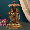 Brass Tree Radha Krishna Idol in 14 Inches (35.56 Cm)
