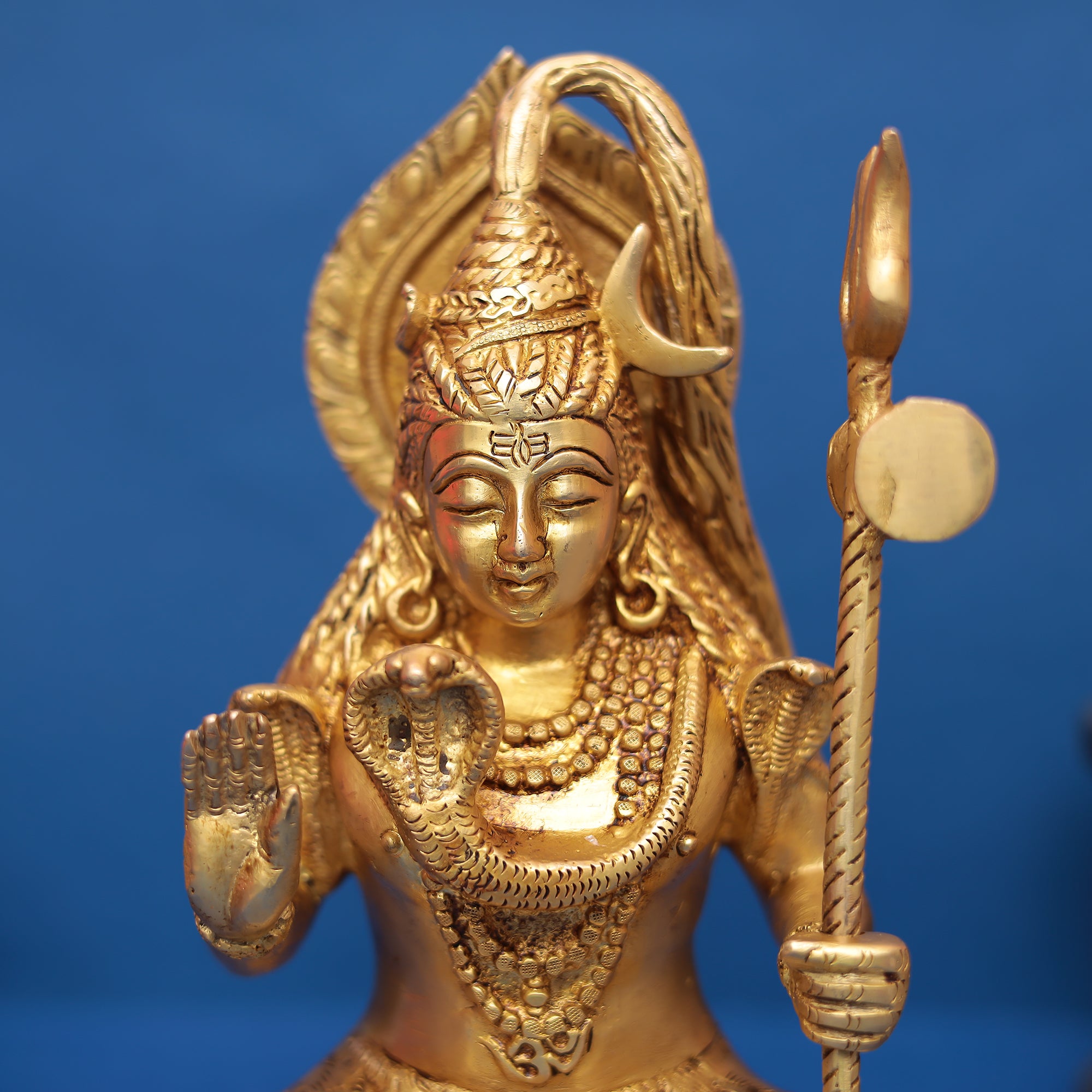 Brass Table Top Lord Shiva Idol 10"Inch