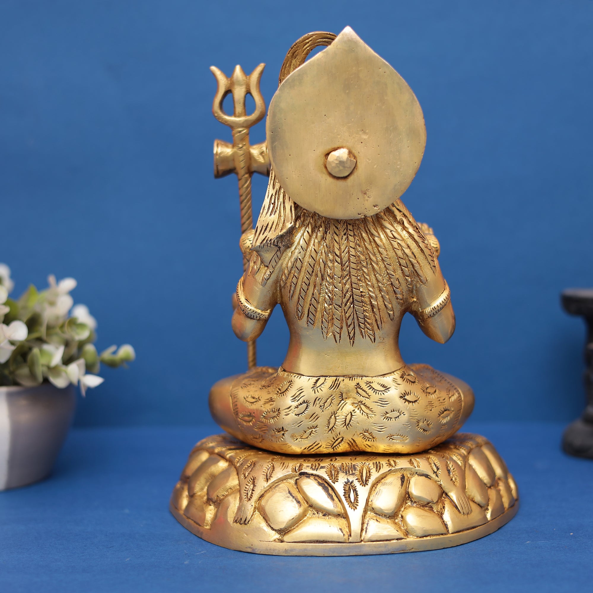 Brass Table Top Lord Shiva Idol 10"Inch