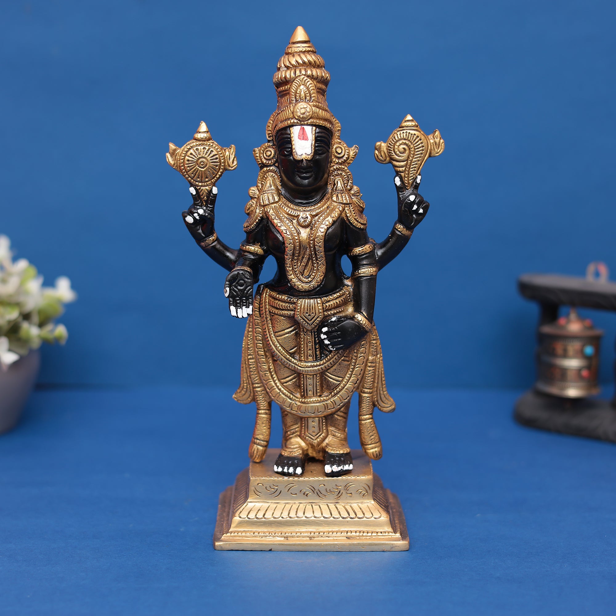 Tirupati Balaji (Lord Venkateshwara) Brass Statue 11" INCH