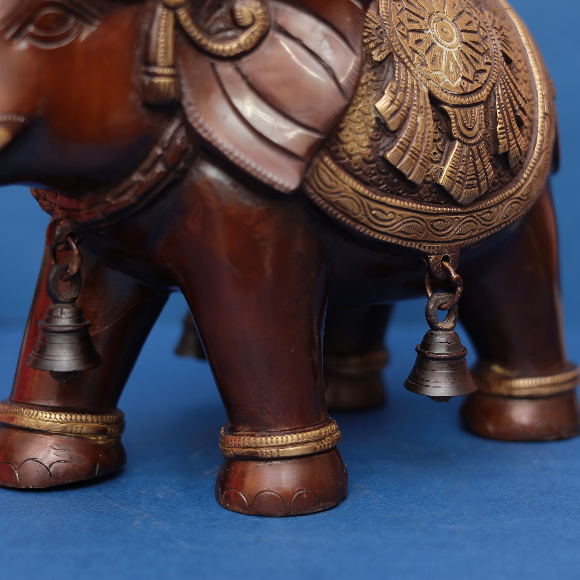 Pure Brass Lord Venkateshwara Swamy on Elephant 17" INCH