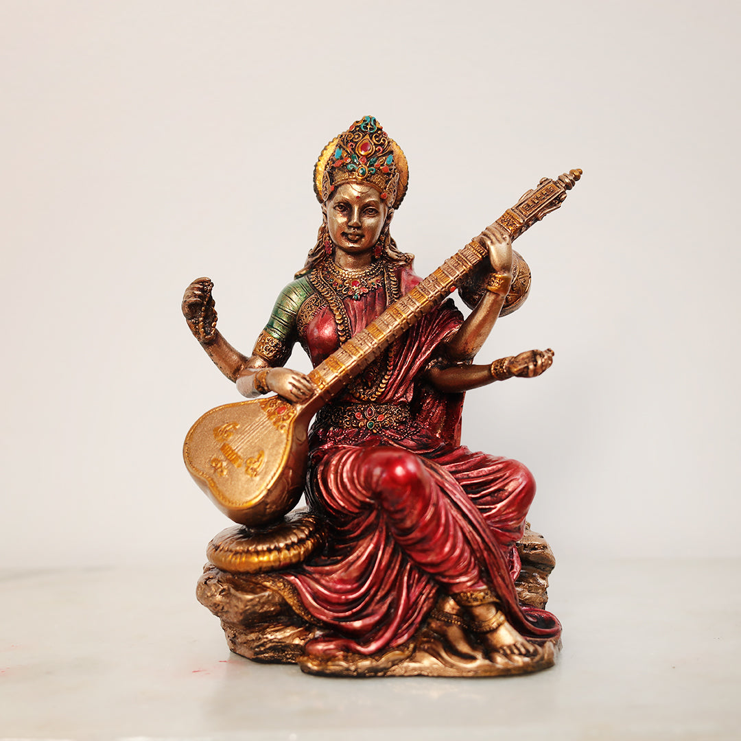Maa Saraswati Idol In 6 Inches