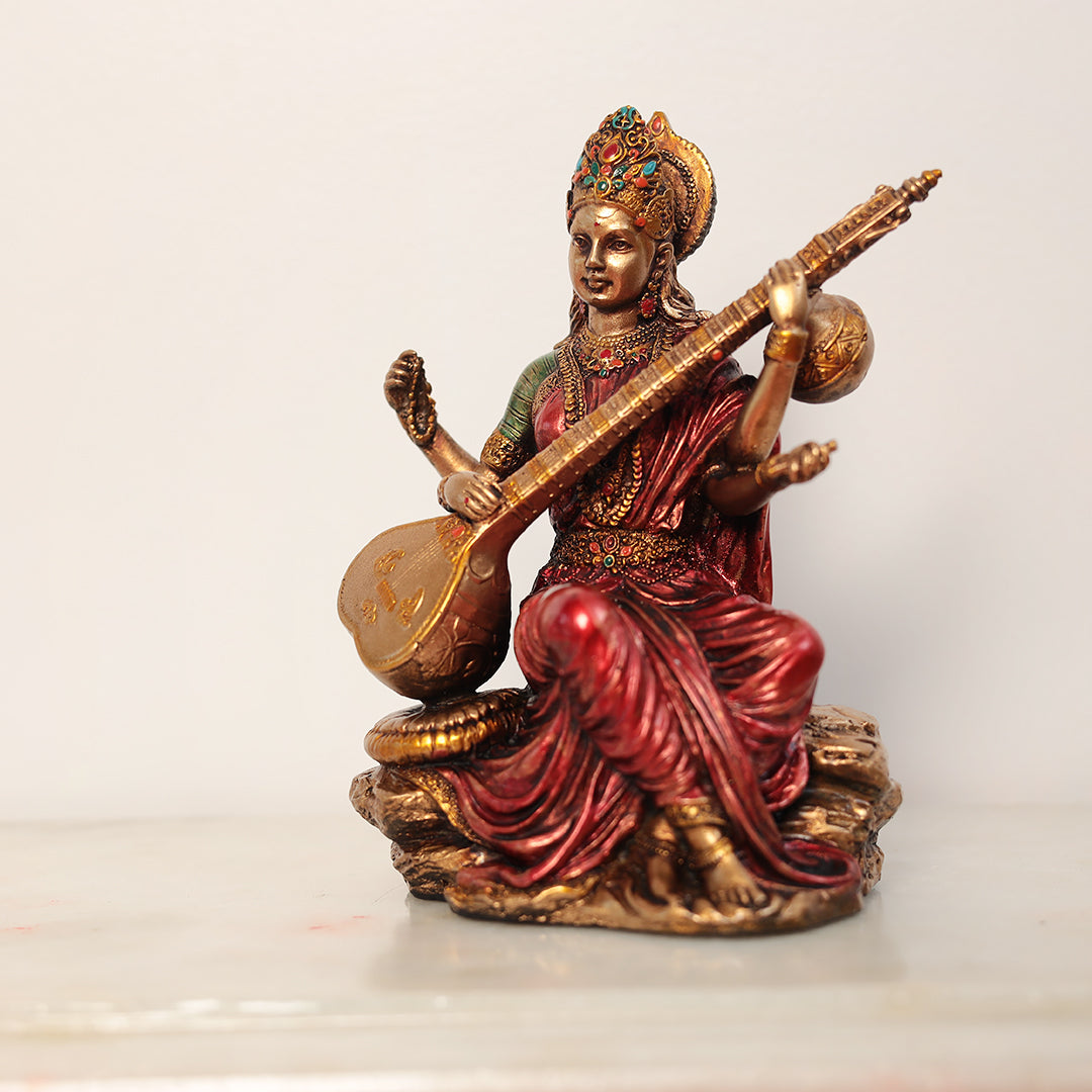Maa Saraswati Idol In 6 Inches