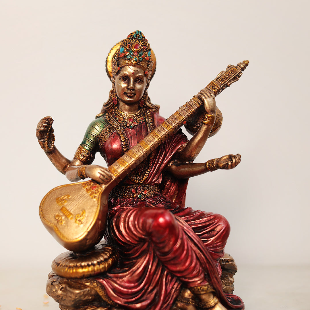 Maa Saraswati Idol In 6 Inches