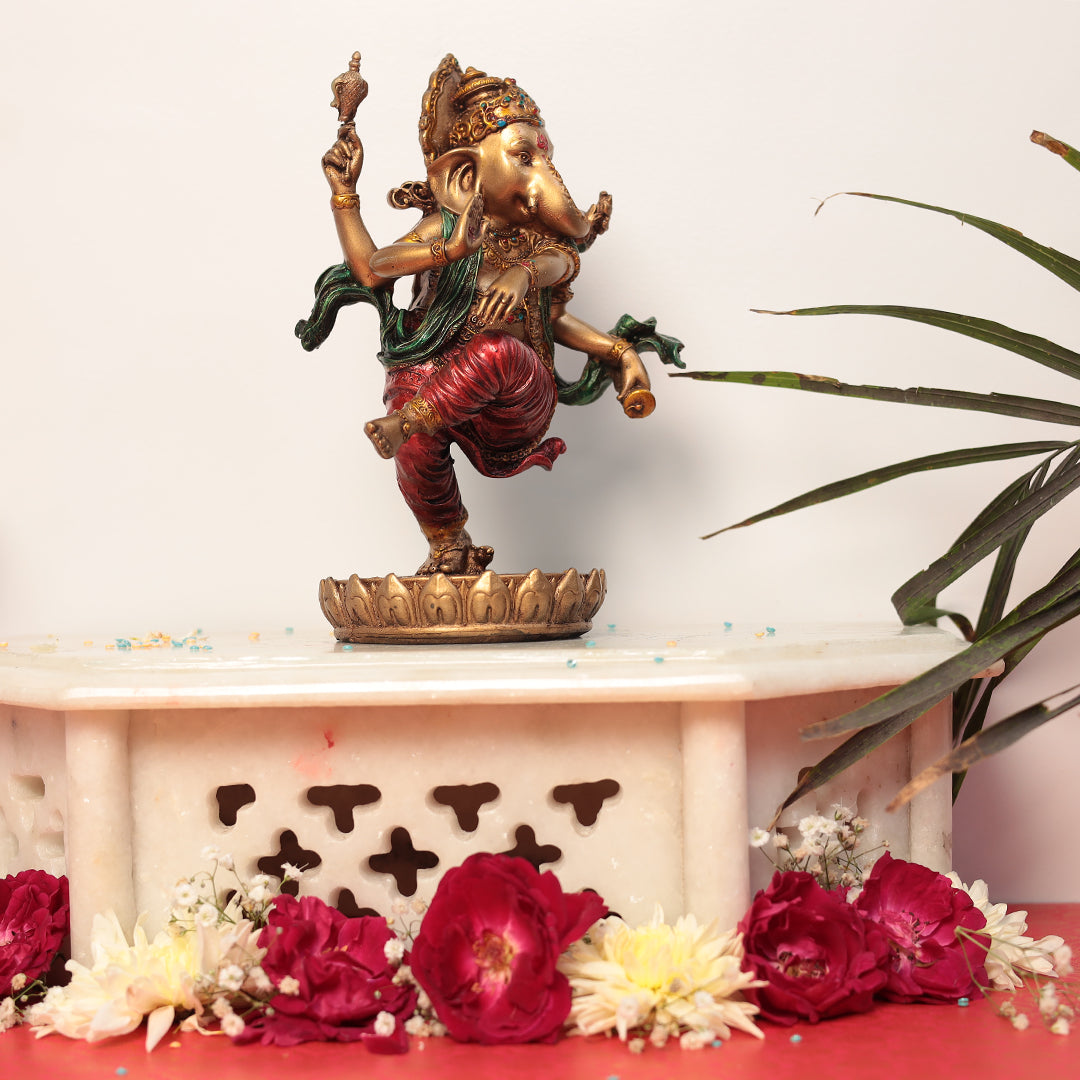 Dancing ganesha In 8 Inches