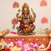Lotus Ganesh Idol In 7 Inches