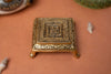 Swastik Chowki In Pure Brass In 4.5 Inch Length For Puja/gift/Festive