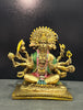 Seated Panchmukhi Hanuman Blessing Statue in 8 Inches
