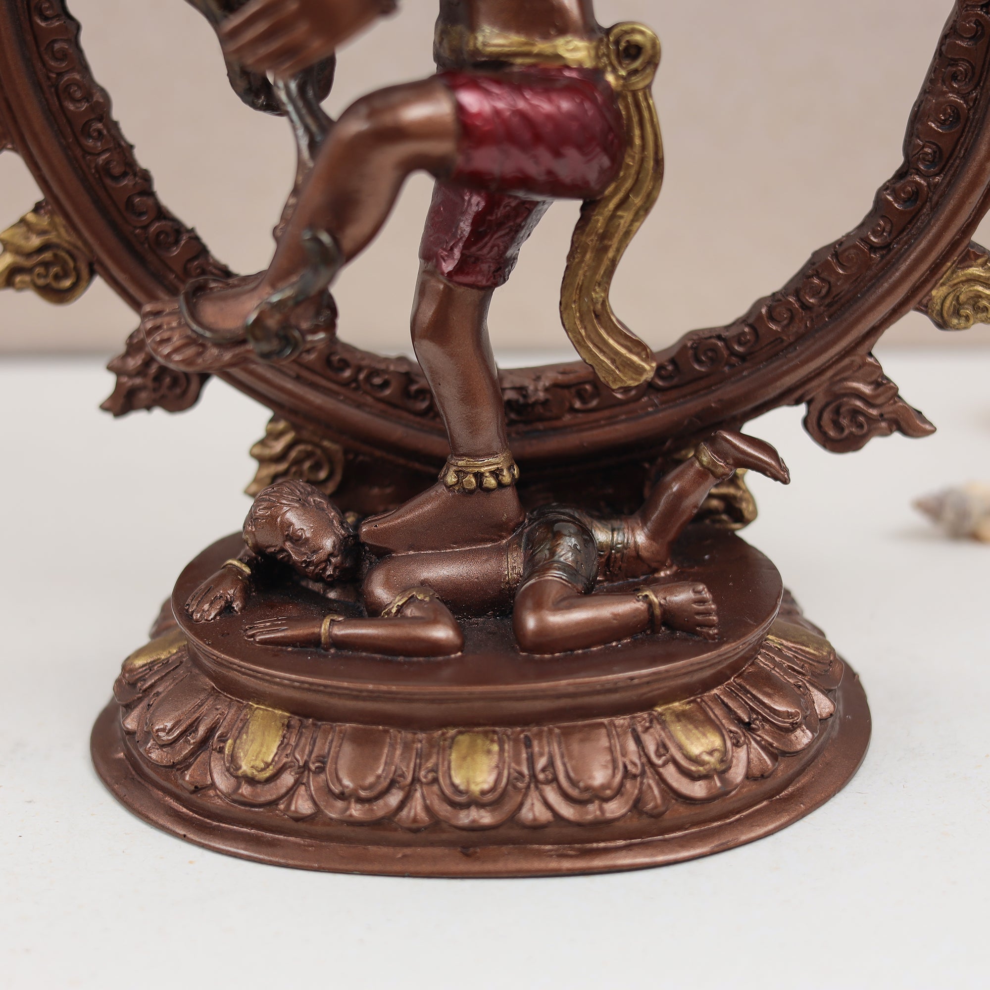 Large Size Nataraja Dancing Shiva Statue In Bronze Copper Finish | 12 inch