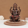 7' Ganesha sitting on lotus | Copper Finish