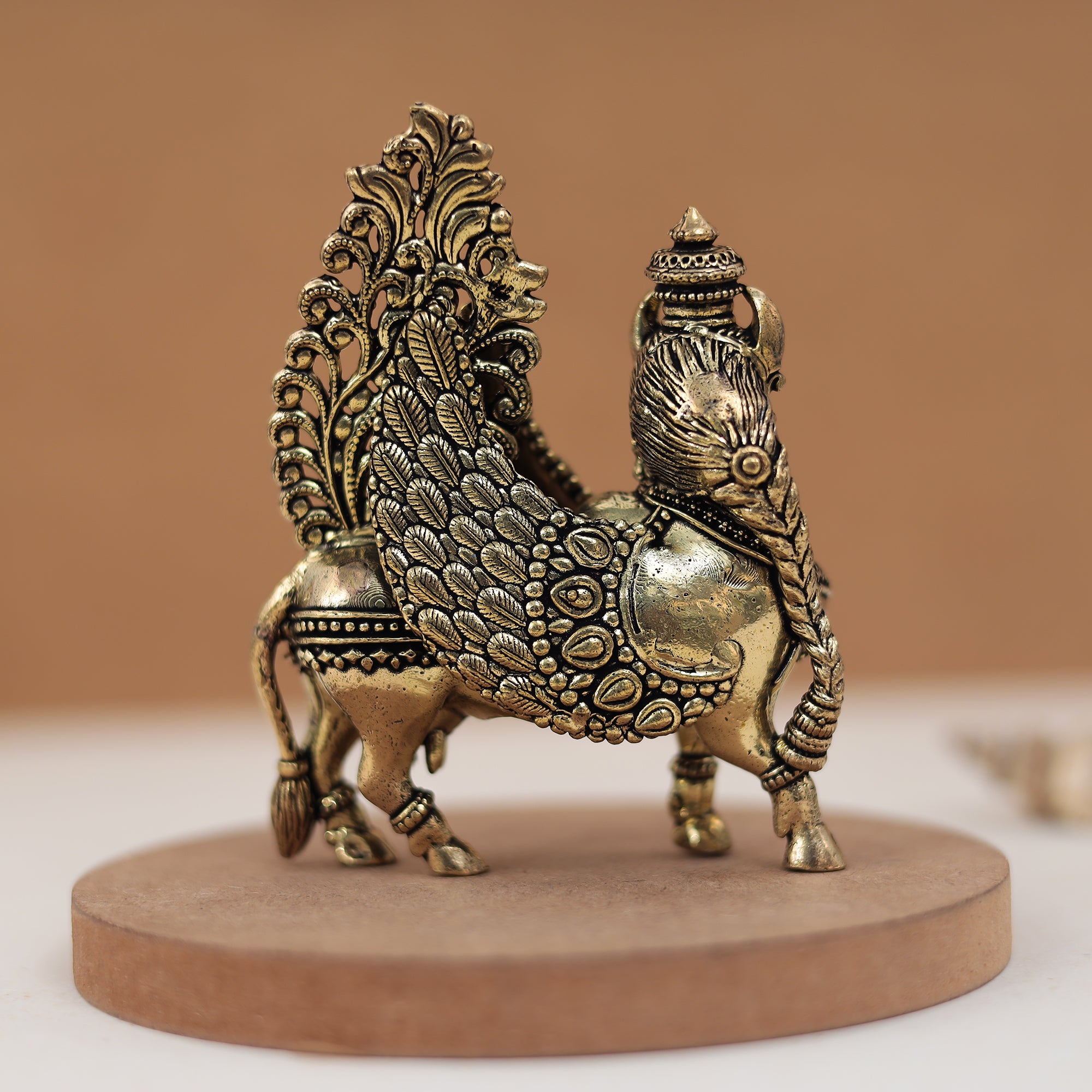 Brass Kamdhenu – Divine Wish-Fulfilling Cow For Festive/Gift