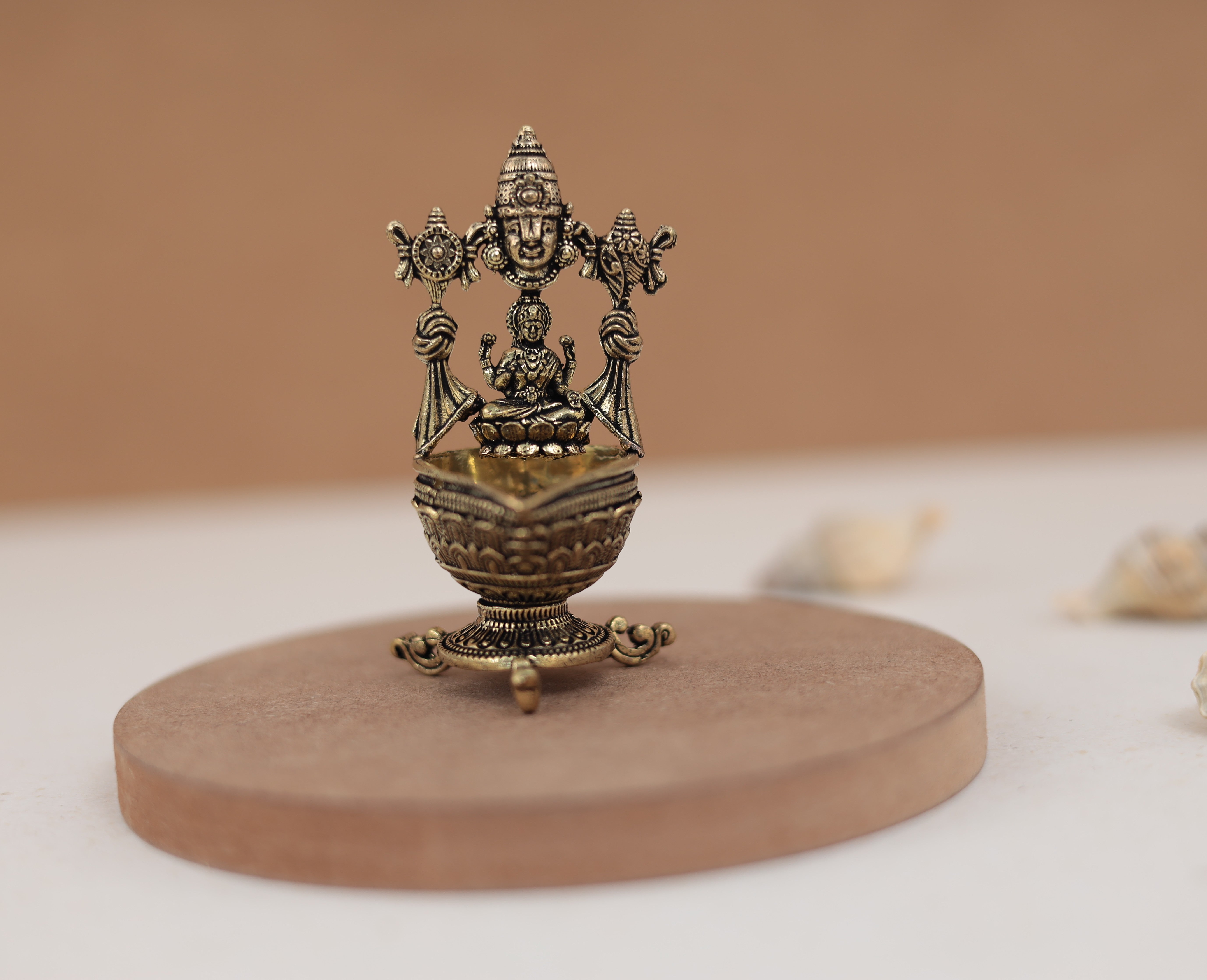 Puja Essential Lakshmi Diya In Pure Brass | 3 Inch