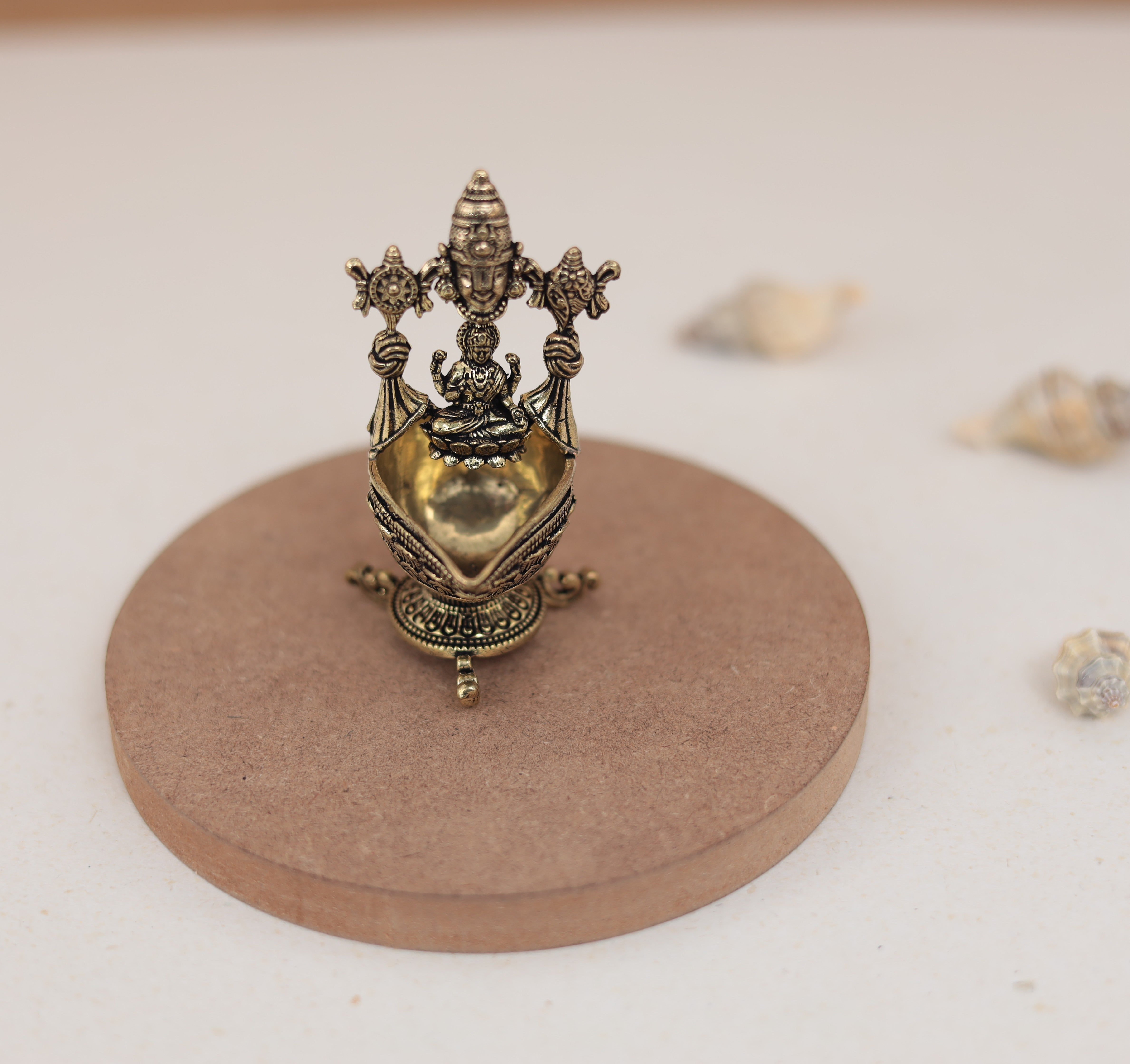 Puja Essential Lakshmi Diya In Pure Brass | 3 Inch