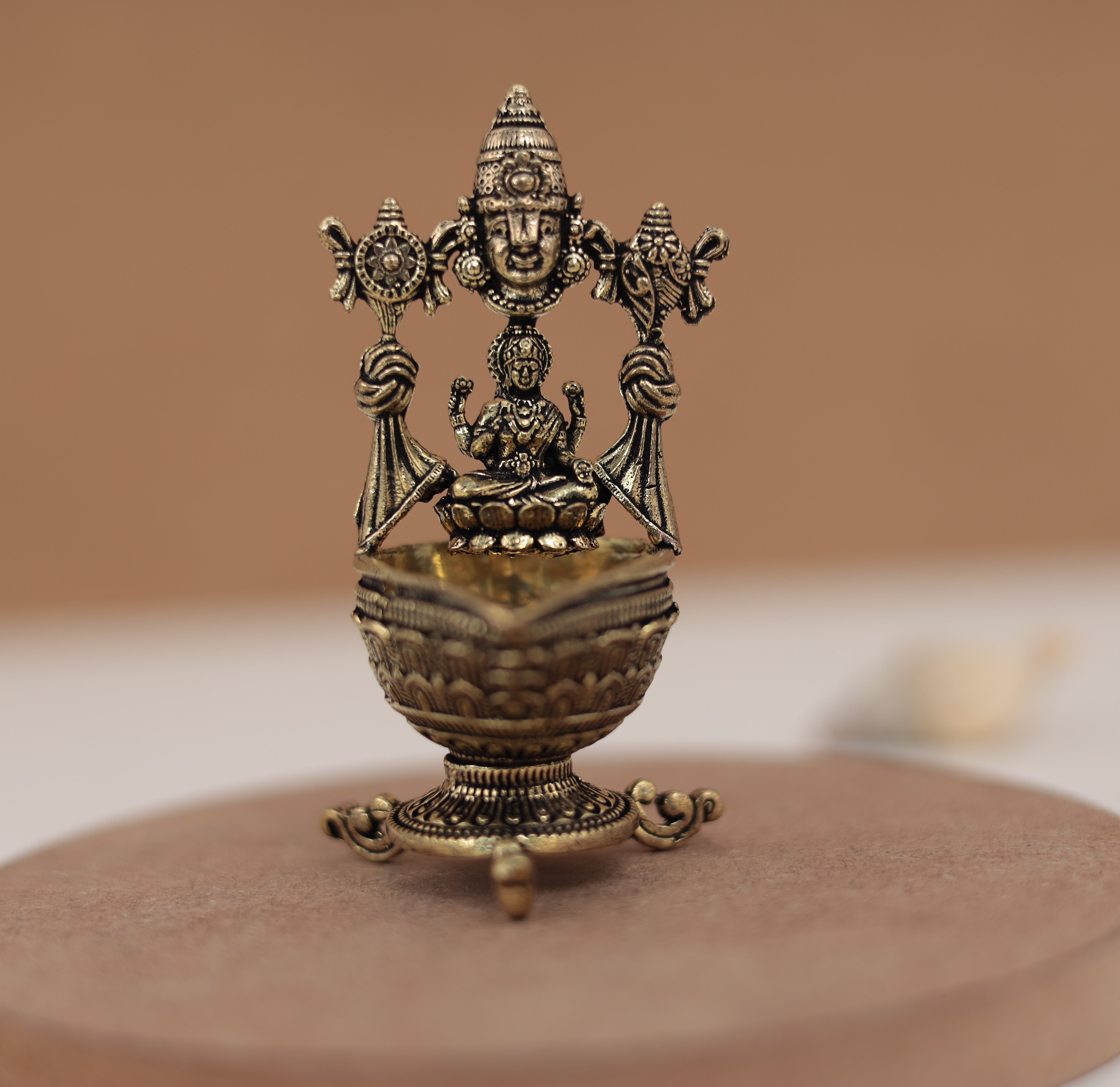 Puja Essential Lakshmi Diya In Pure Brass | 3 Inch