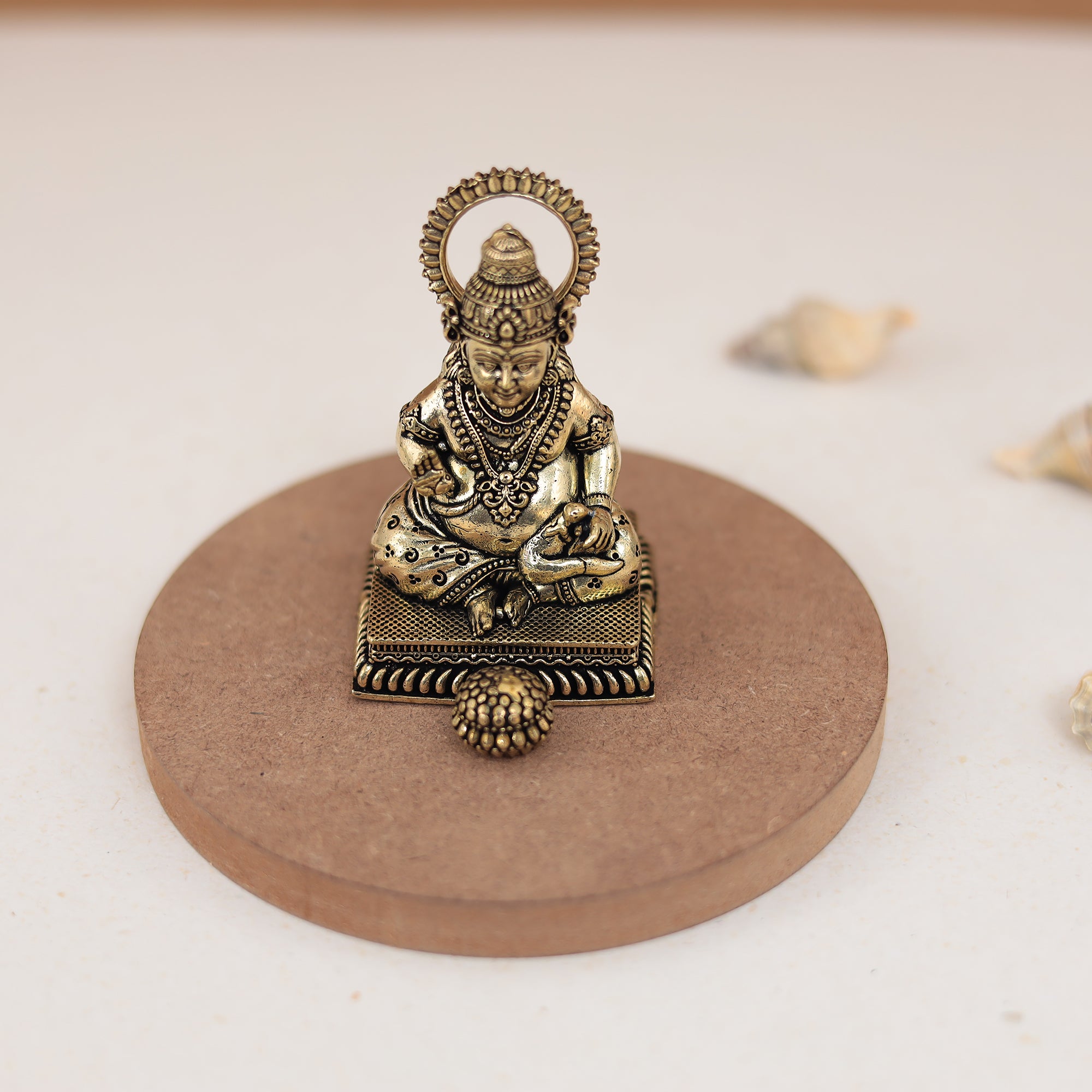 Superfine Antique Kuber - Symbol of Wealth (In Brass)/Diwali Gift