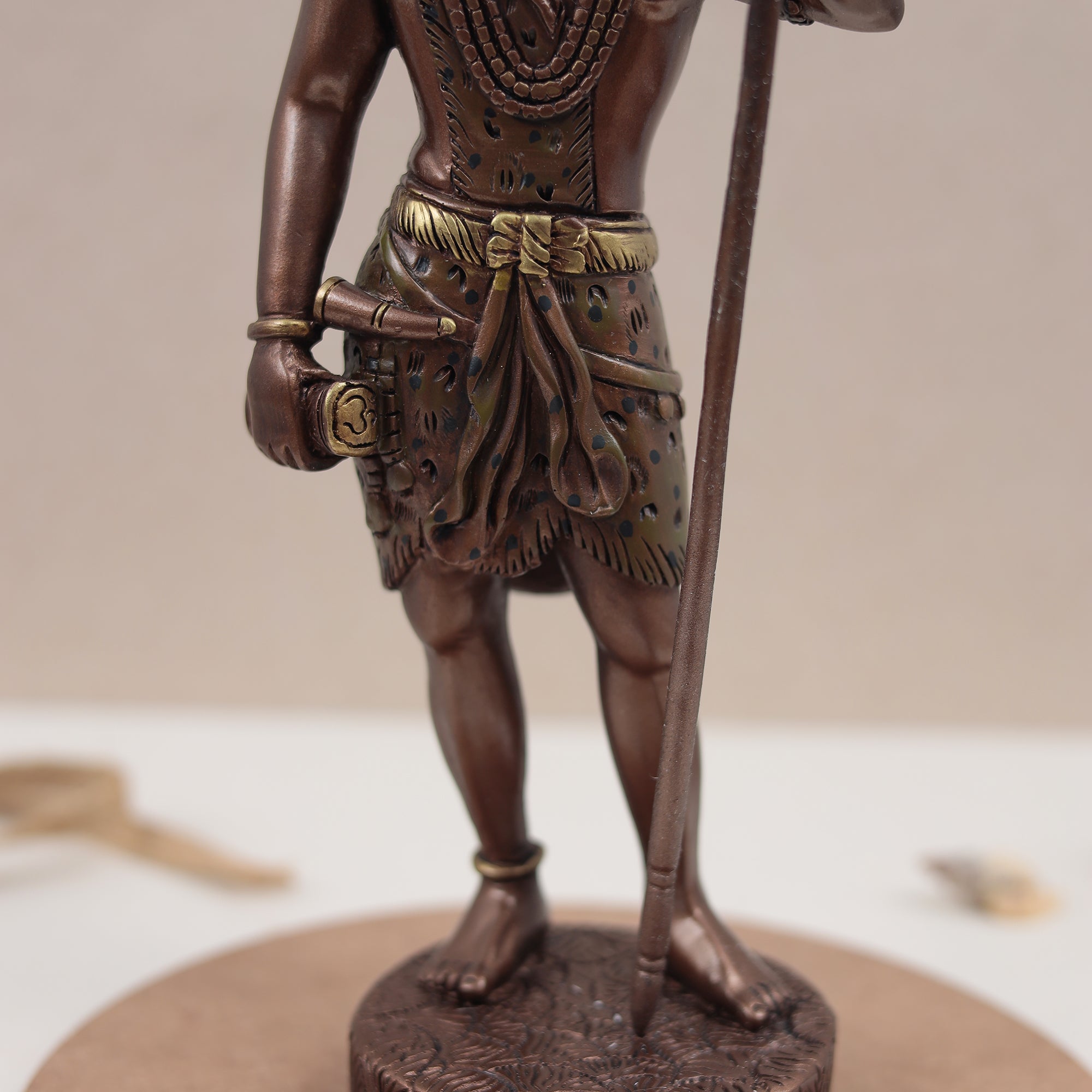 Standing Lord Shiva Idol | Copper Finish | 12 Inch (1 Feet)