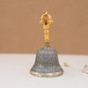 Brass Singing Bell with Dorje Handle – 7 Inches | Ideal for Puja, Meditation & Spiritual Healing