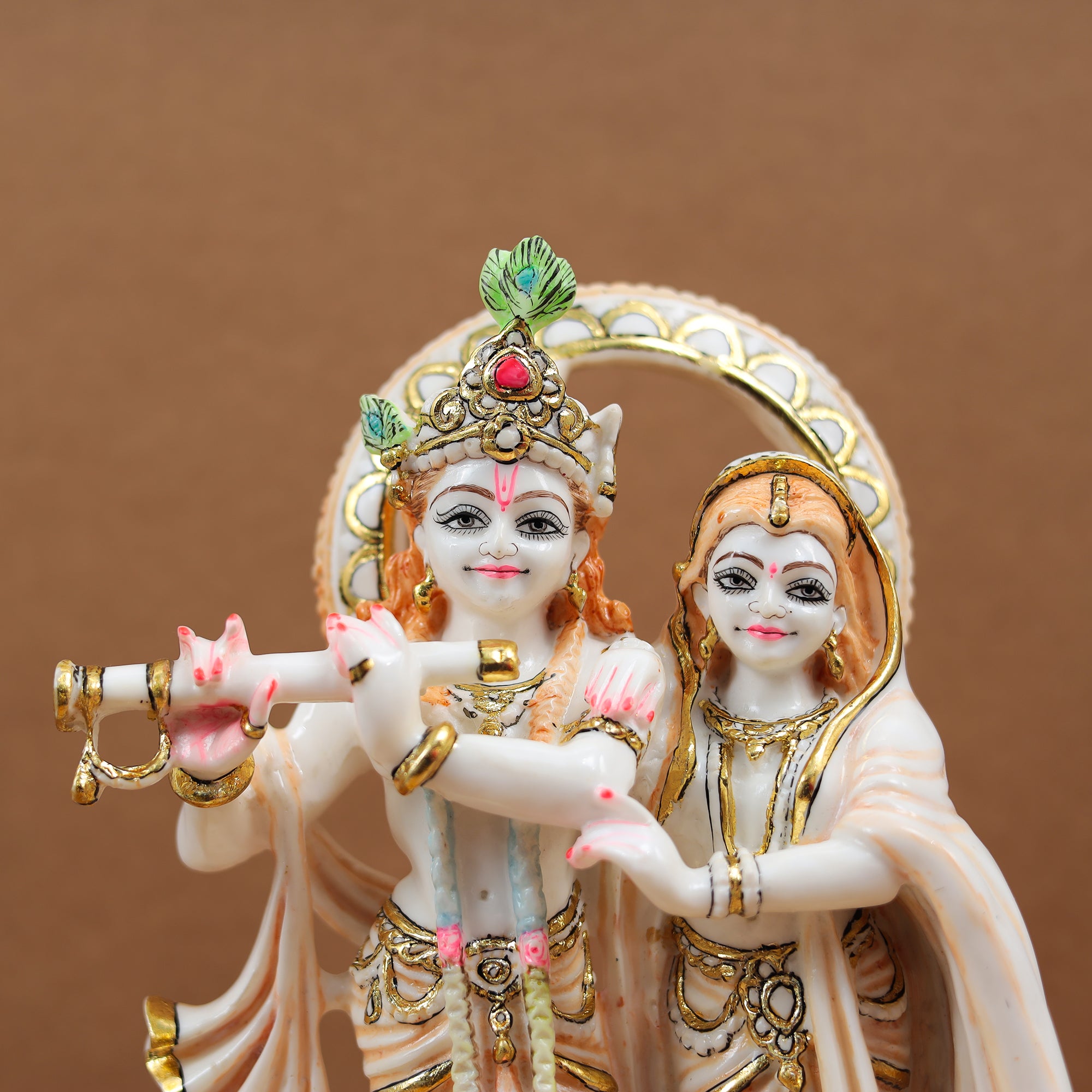 Beautiful Fine Finish 17" Dancing Radha Krishna pair/Jugal Joda