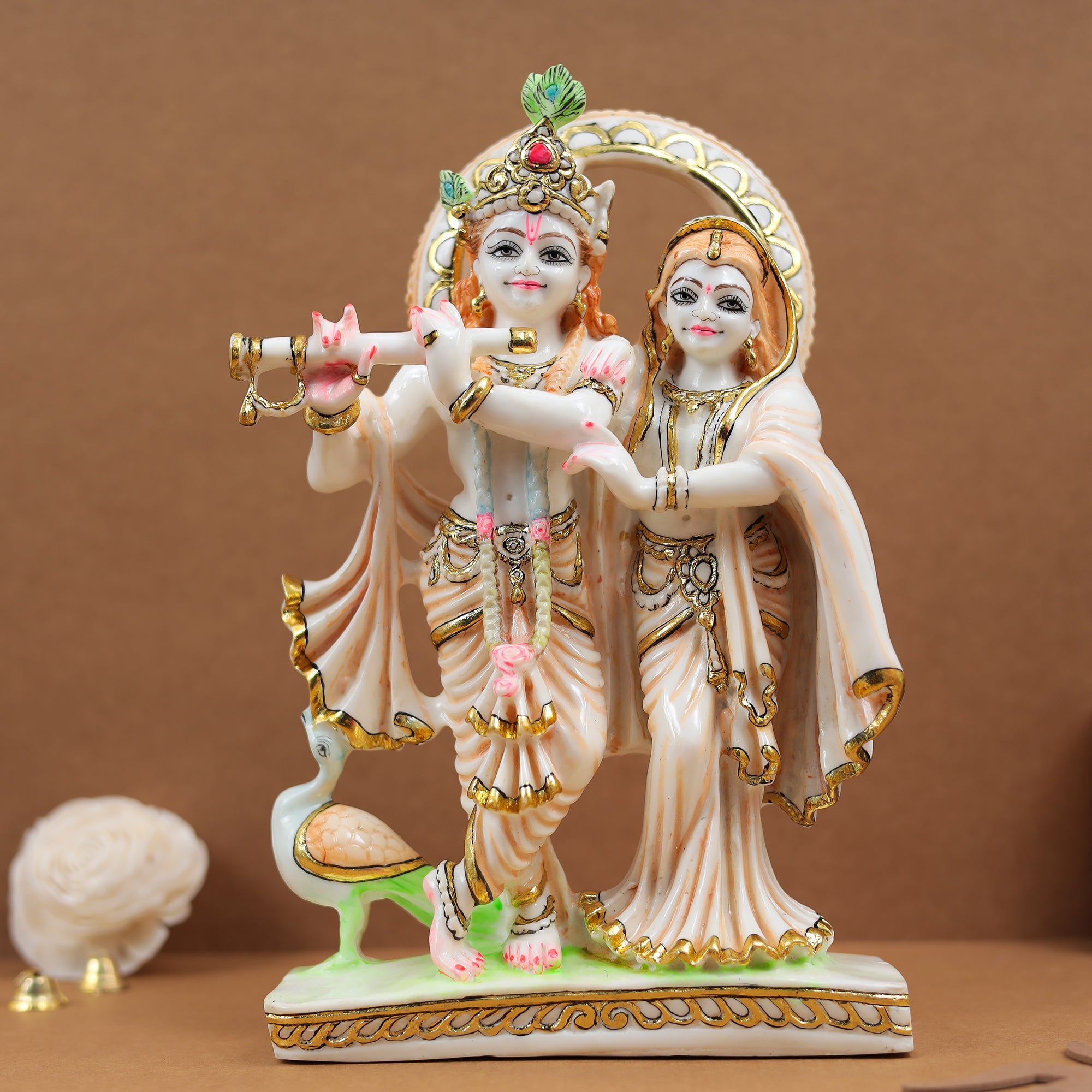Beautiful Fine Finish 17" Dancing Radha Krishna pair/Jugal Joda