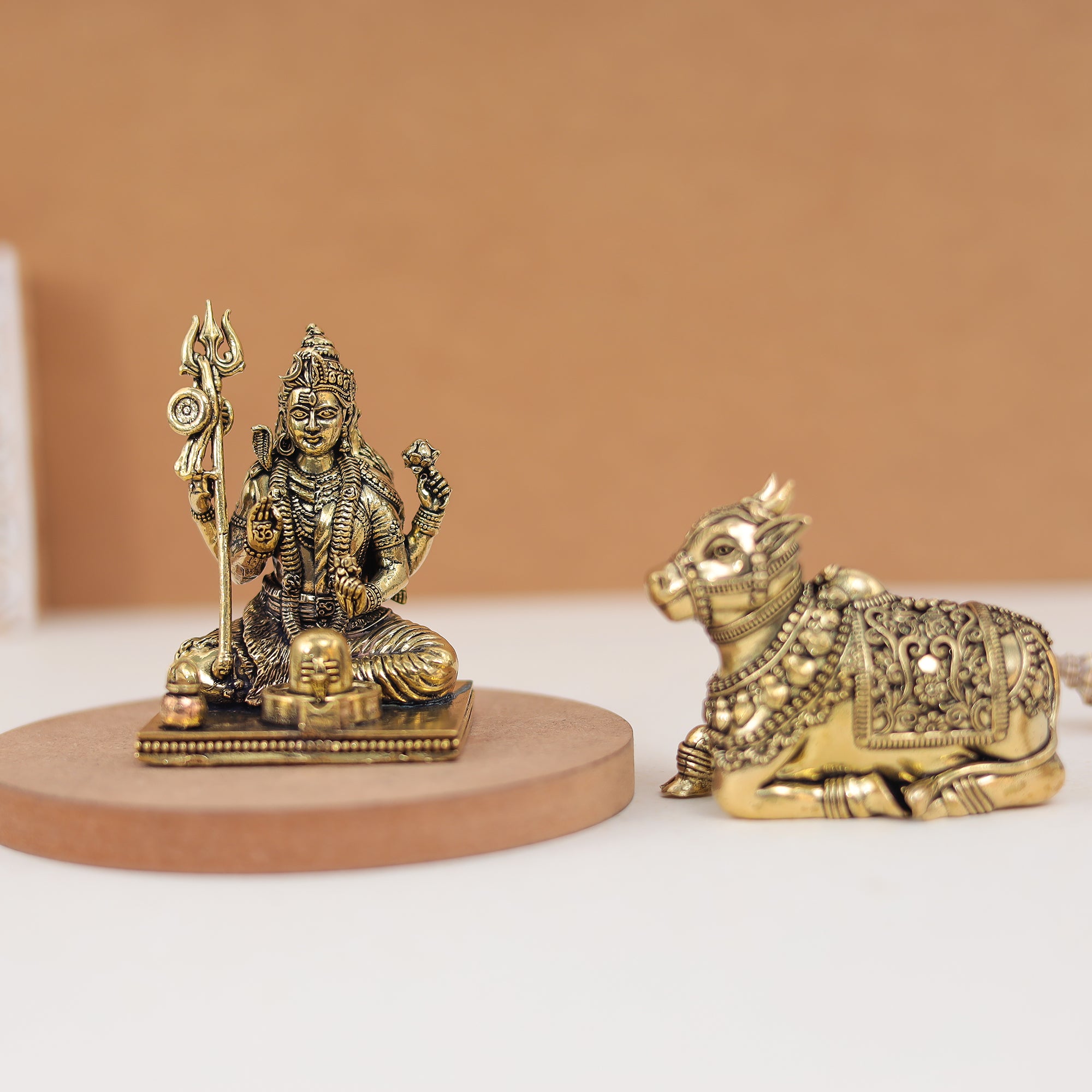 Divine Lord Shiva With Shivling In 3.5 Inches (8.8 Cm)