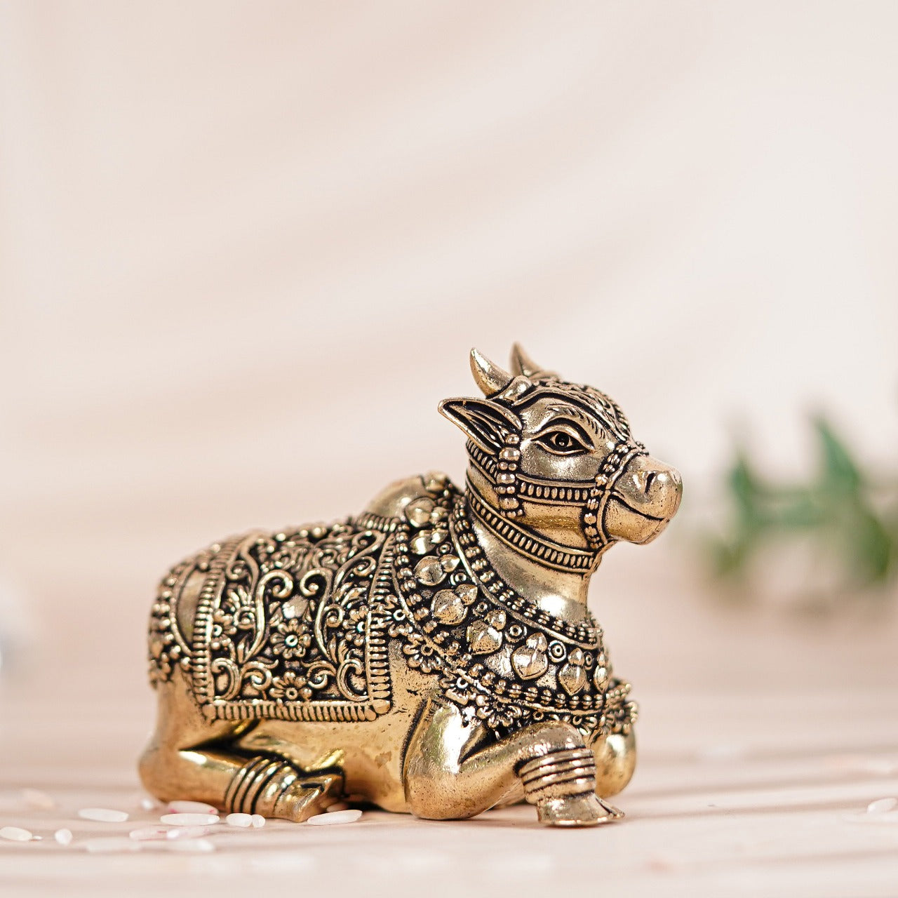 Superfine Brass Nandi In antique finish