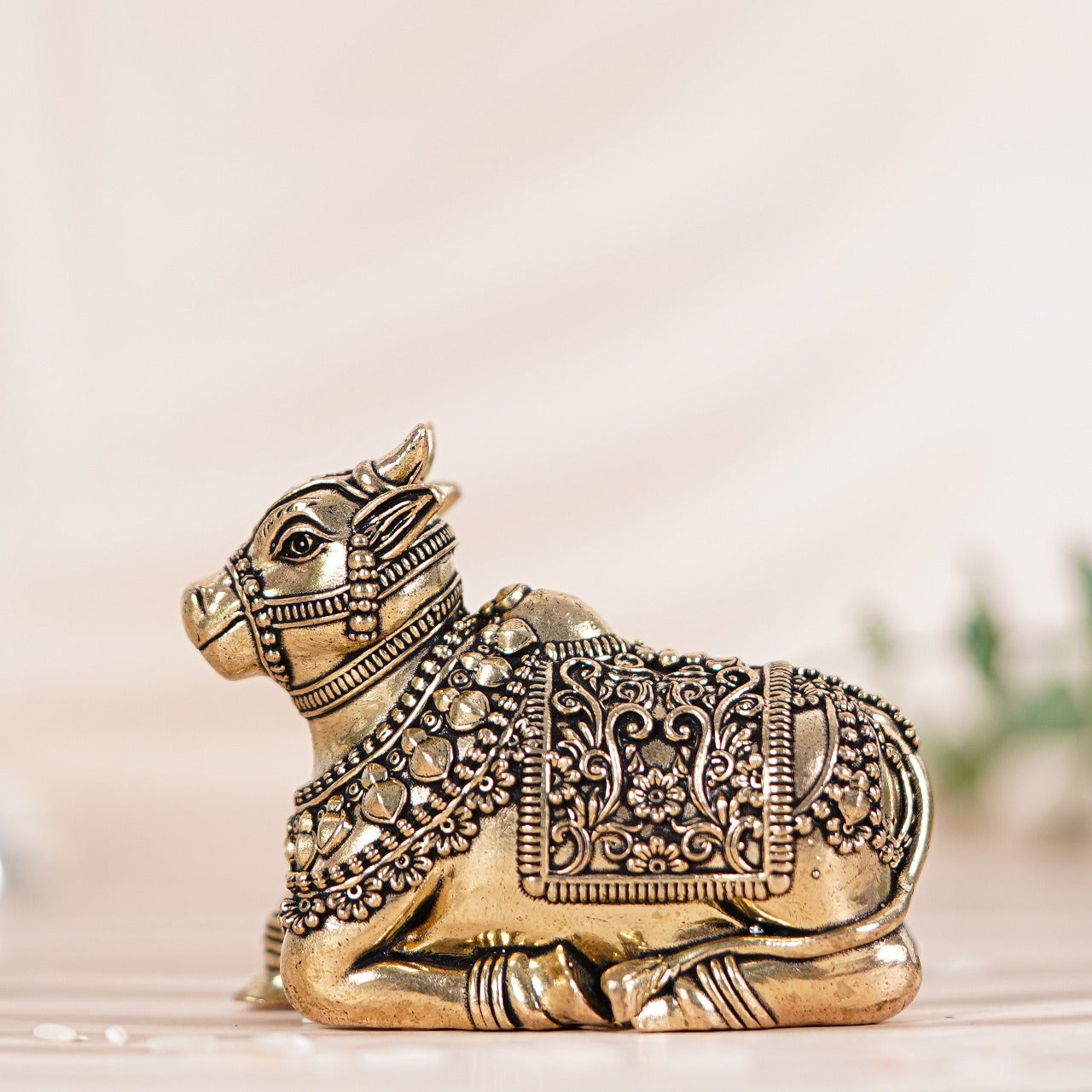 Superfine Brass Nandi In antique finish
